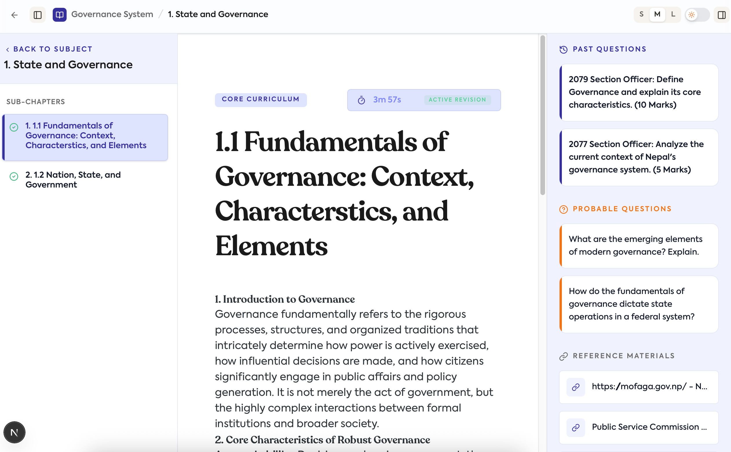 Highly Organized Reading Panel
